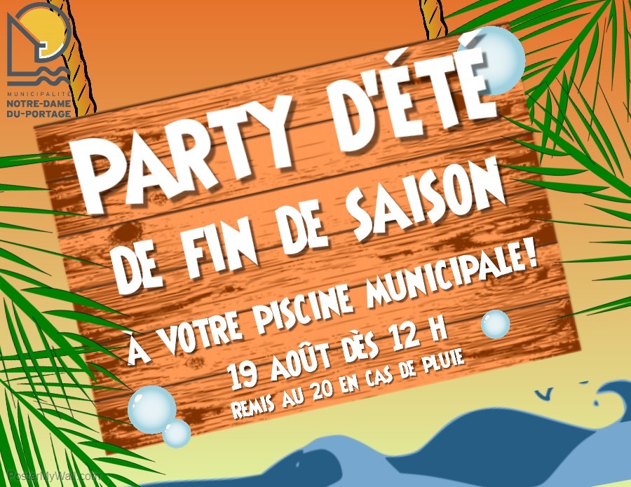 Party d'été fin de saison