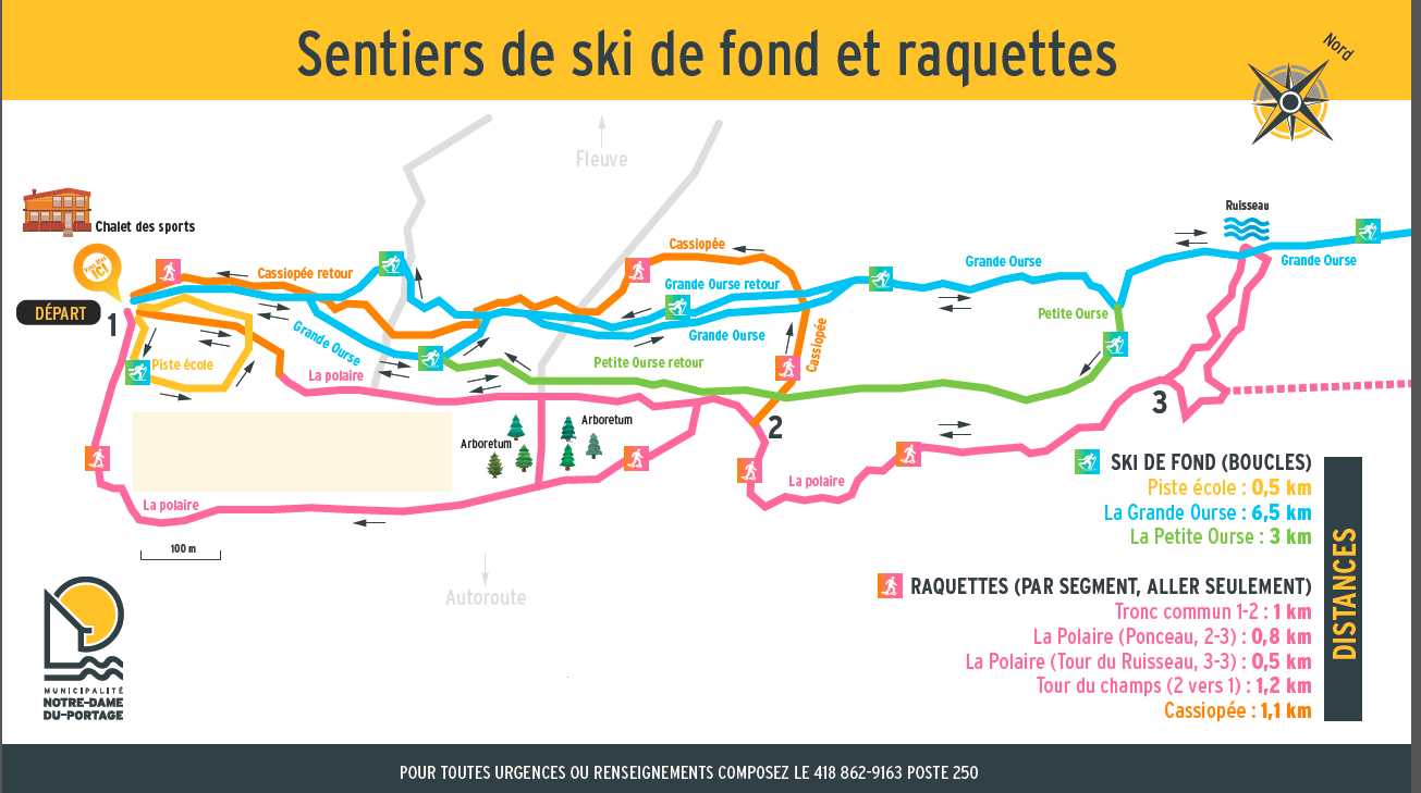 Carte des sentiers 2019