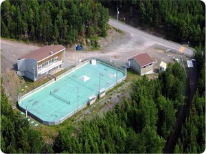 Chalet des sports vu de haut